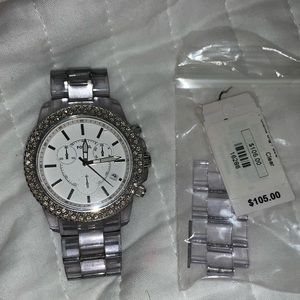 Clear fossil watch